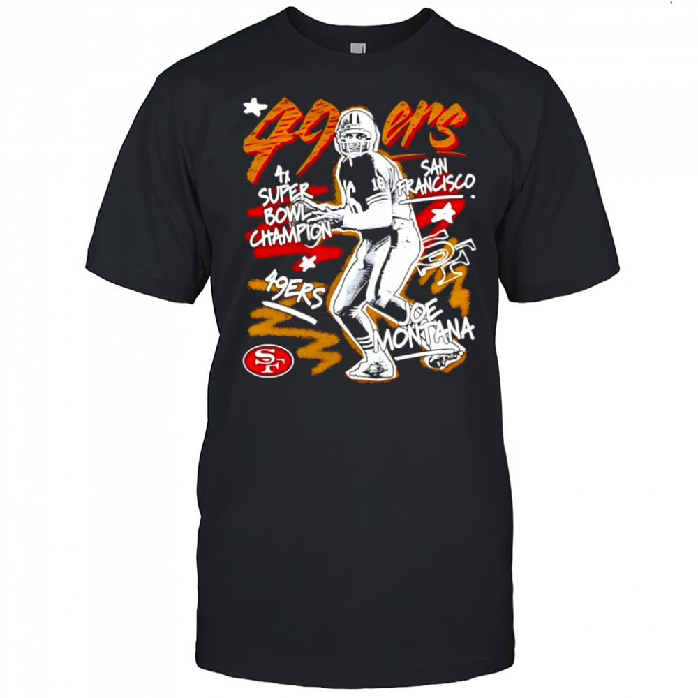 Joe Montana San Francisco 49ers Chalked Up Player Shirt