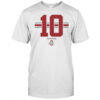 Julian Sayin 10 Ohio State Buckeyes Football Stripe T-Shirt