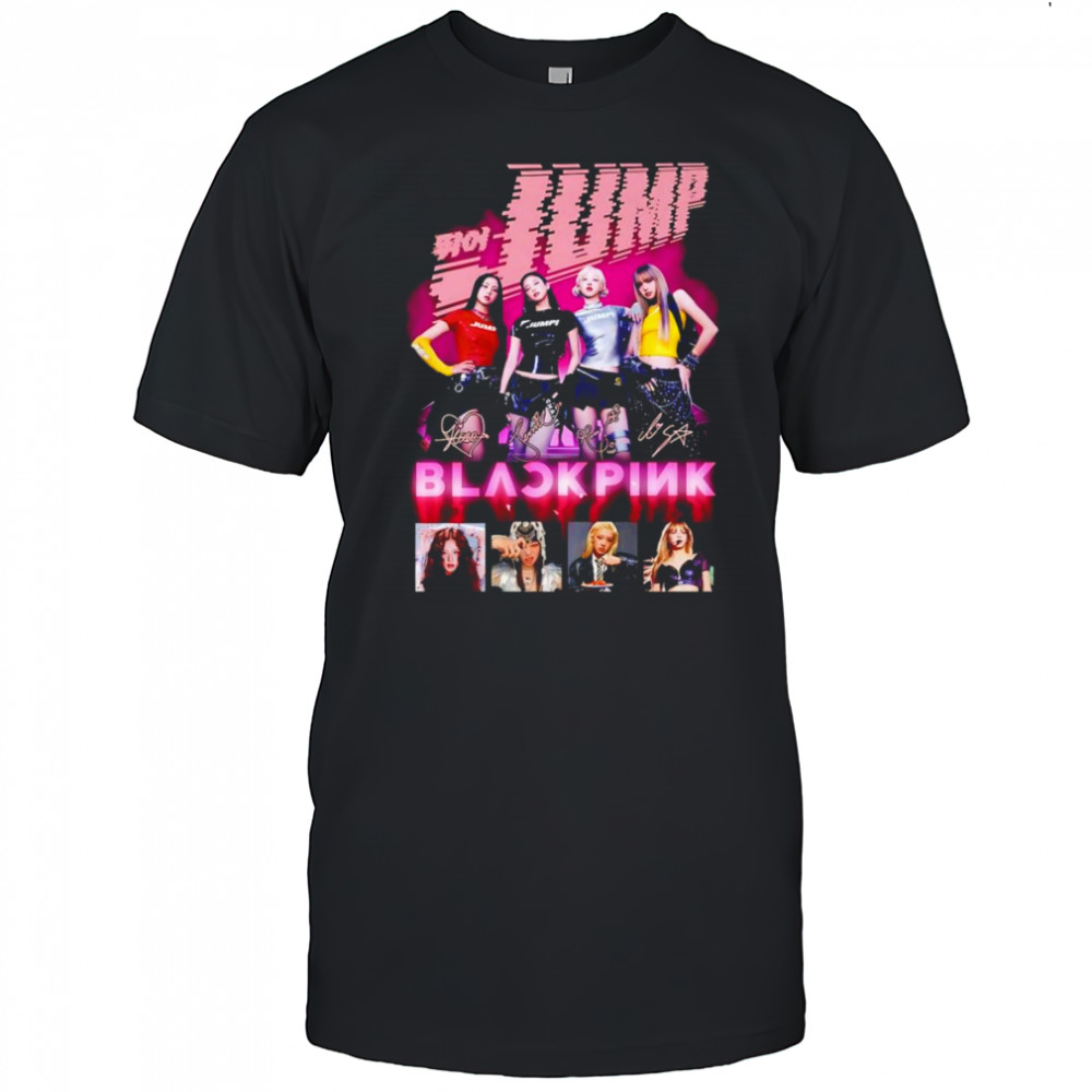 Jump Blackpink signatures shirt