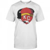 KC Mustache Heart Red Kansas City Chiefs T-Shirt
