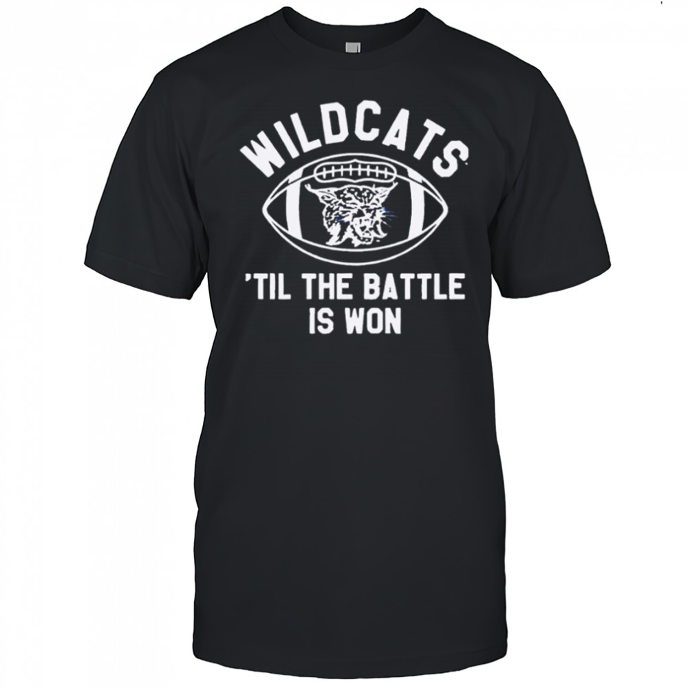 Kentucky Wildcats ’til the battle is won ball shirt