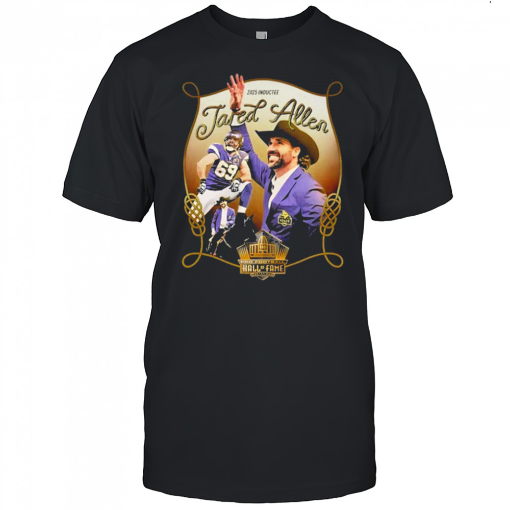 Kevin O’Connell Wearing Jared Allen Hall Of Fame T-Shirt