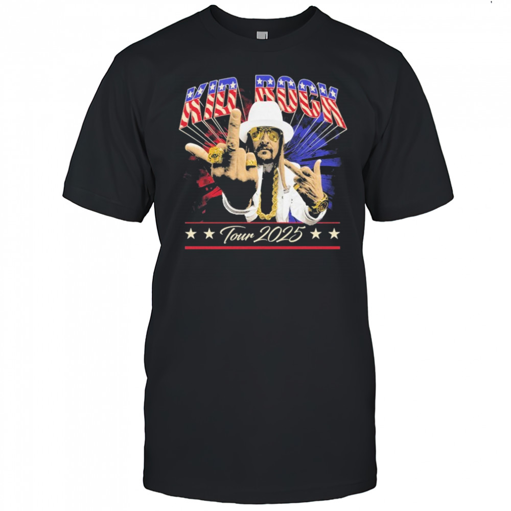 Kid Rock Middle Finger Tour 2025 T-shirt