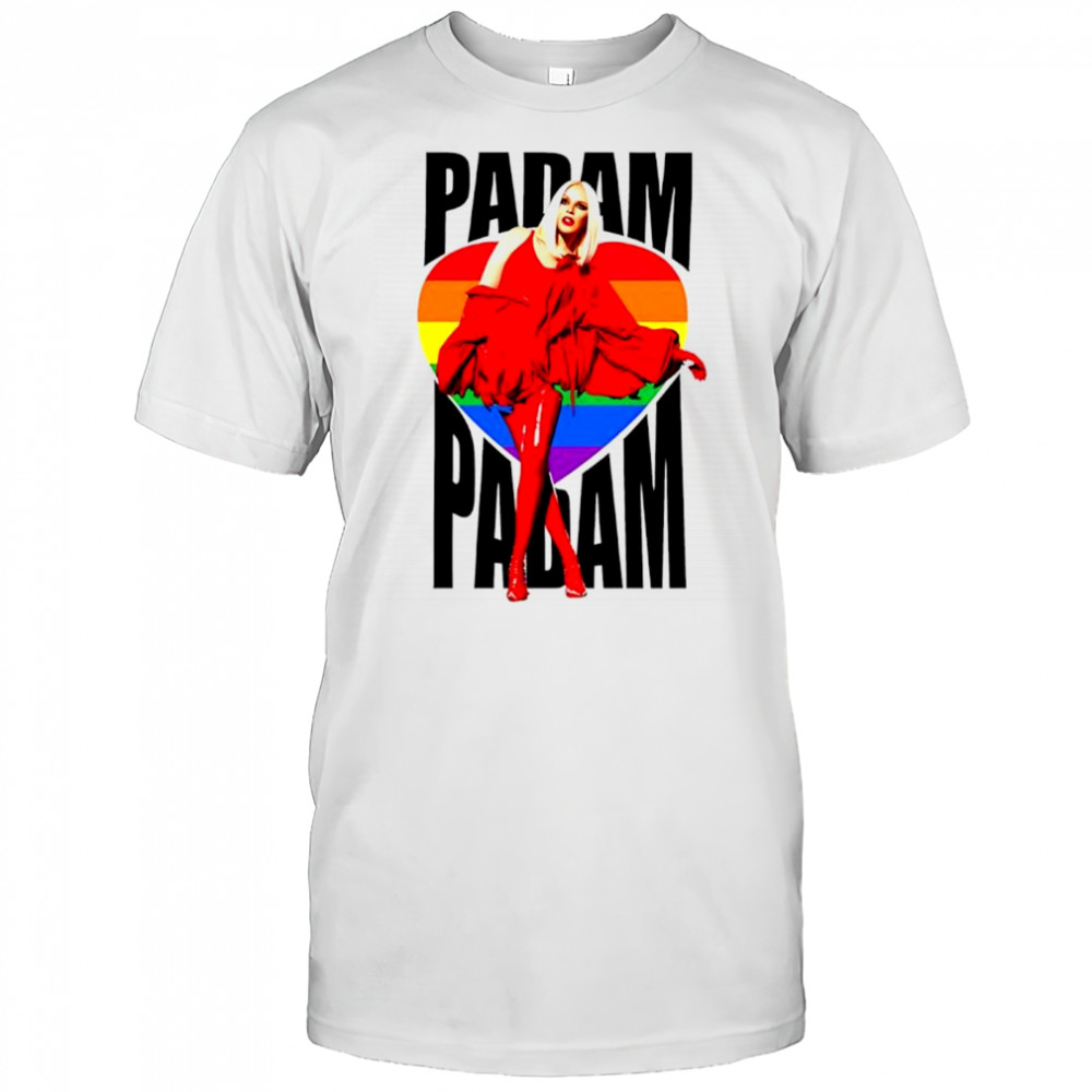 Kylie Minogue Padam pride colorful heart shirt