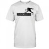 Leaping Frogman black white shirt