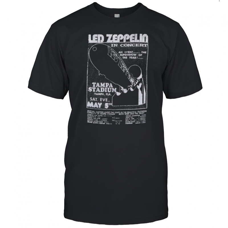 Led Zeppelin Tampa Stadium Concert T Shirt