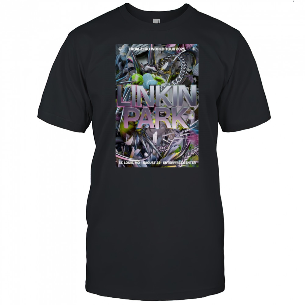 Linkin Park From Zero World Tour Detroit MI Aug 14 2025 Poster T-Shirt