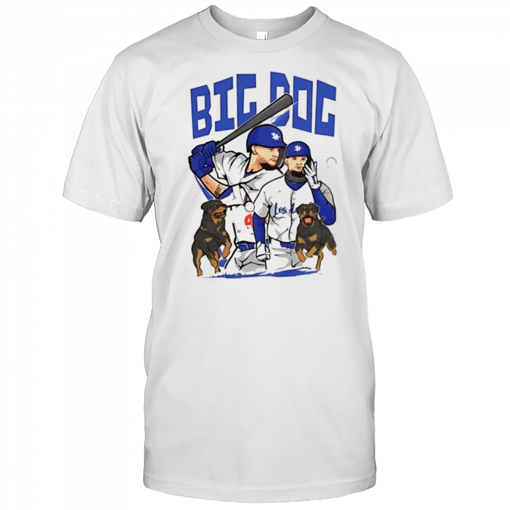 Los Angeles Dodgers baseball the big dog vintage graphic shirt