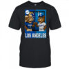 Los Angeles Rams and Los Angeles Dodgers mascot play card shirt