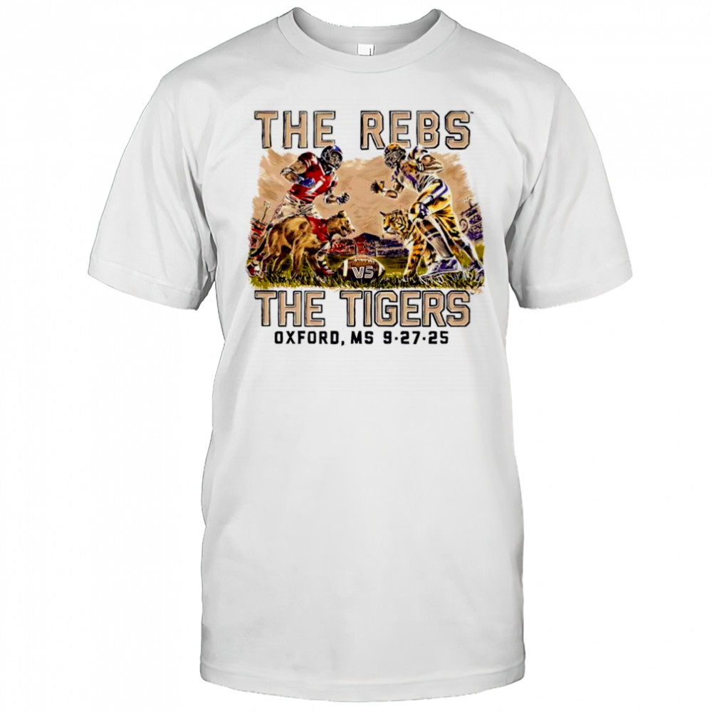 LSU Tigers vs Ole Miss Rebels football game day 2025 shirt