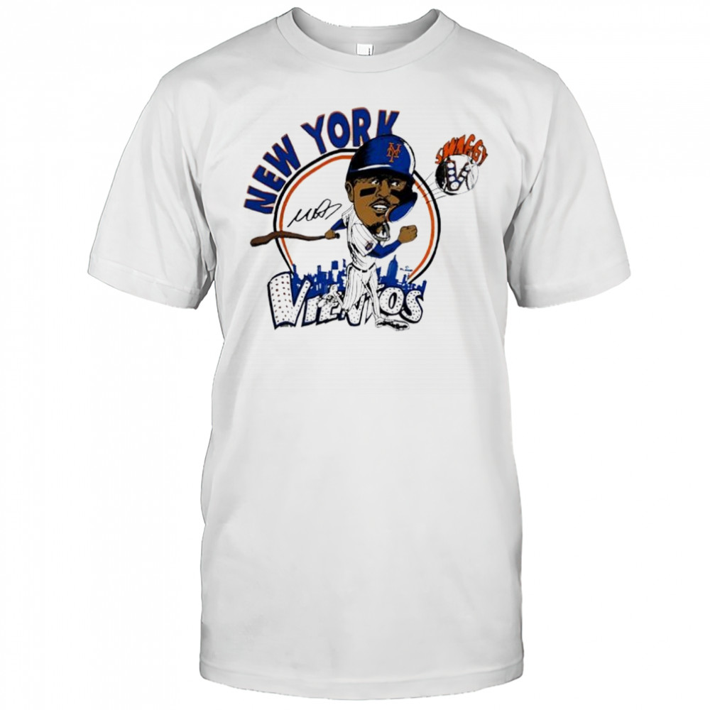 Mark Vientos Swaggy V New York Mets caricature cartoon shirt