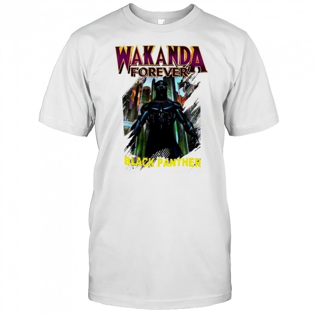 Marvel Black Panther Wakanda Forever comics shirt