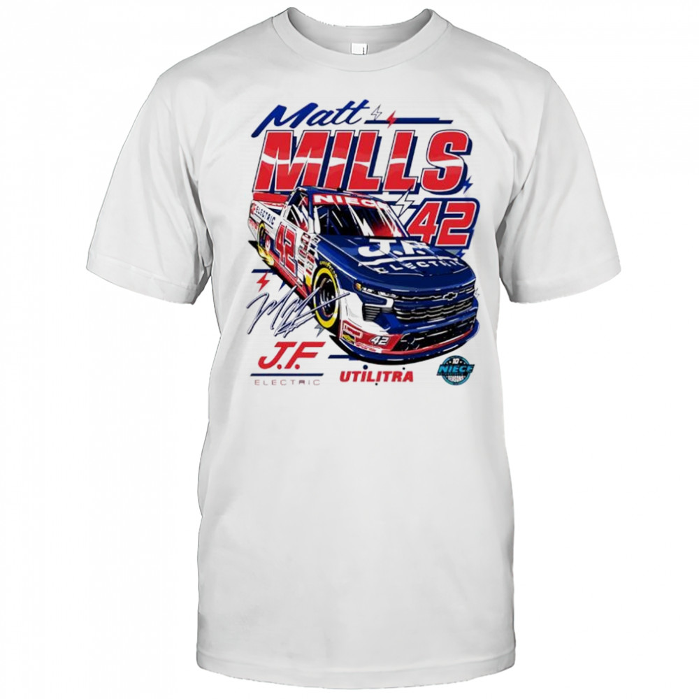 Matt Mills 2025 J.F. Electric Utilitra graphic shirt