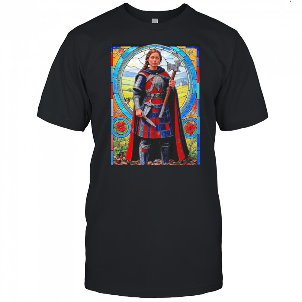Mayah Sommers The Warrior Maiden in Stained Glass shirt