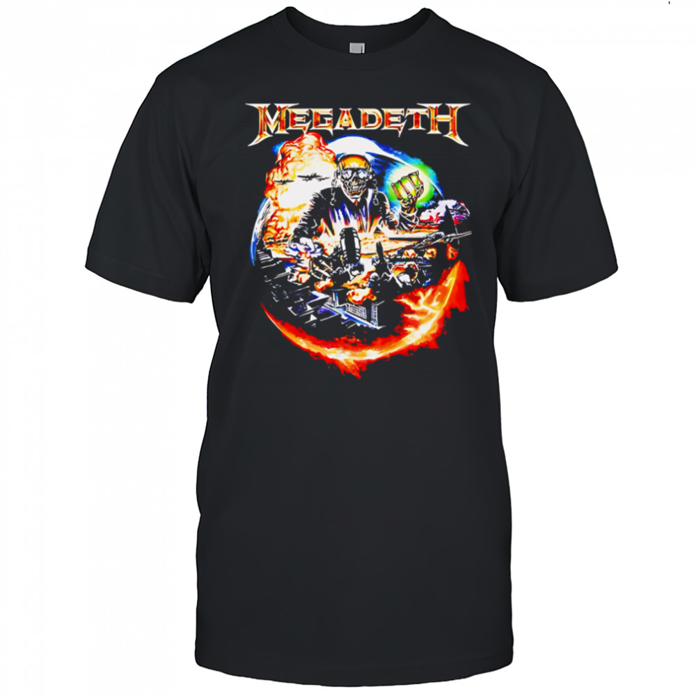 Megadeth Metal Rock Merch Concert Tour Vintage Graphic Design shirt