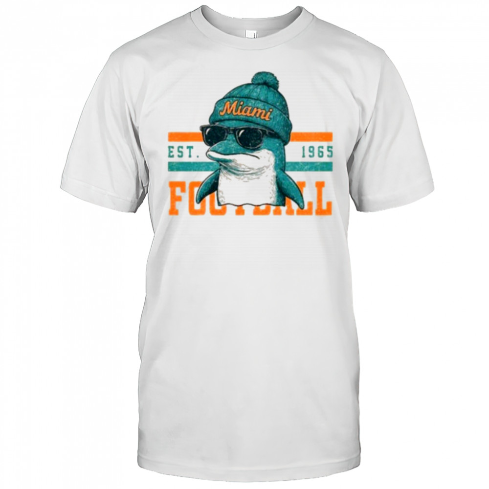 Miami Dolphin Football Vintage Sports Shirt