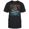 Miami Football Skull Vintage Fan Football Game Day Unisex Shirt
