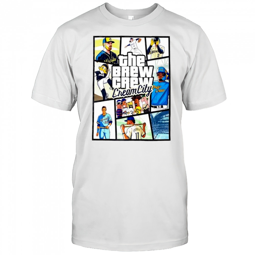 Milwaukee Brewers the brew crew Cream City GTA shirt