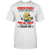 Minion stupid people are like glow sticks out of them until the light comes on shirt