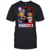 Minnesota Vikings and Minnesota Twins mascot play card shirt