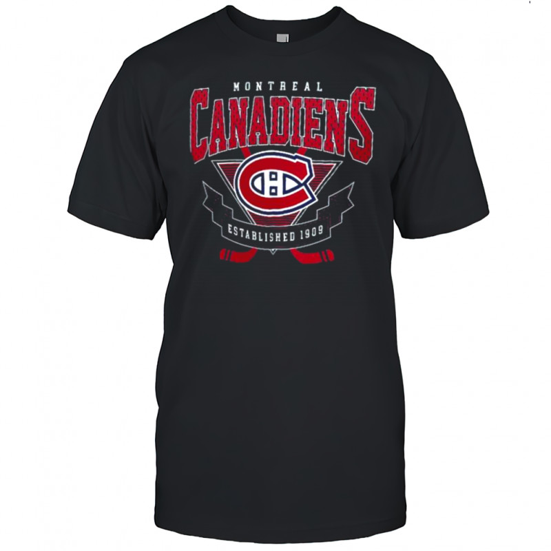 Montreal Canadiens Established 1909 Team Logo Graphic T Shirt