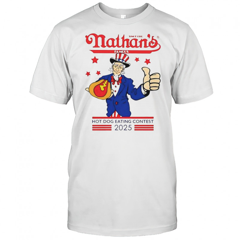 Nathan’s Famous Hot Dog Eating Contest 4th Of July 2025 T-Shirt