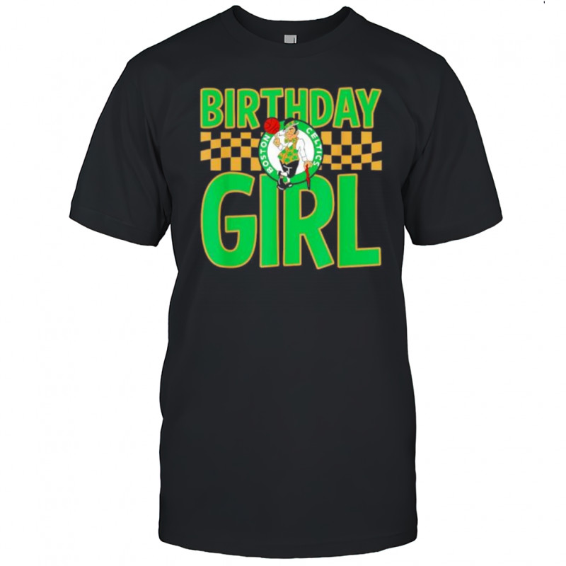 NBA Boston Celtics Birthday Girl Checkered Logo shirt