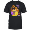 NBA LeBron James hold up 4 fingers shirt