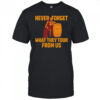 Never forget what they took from us cracker barrel shirt