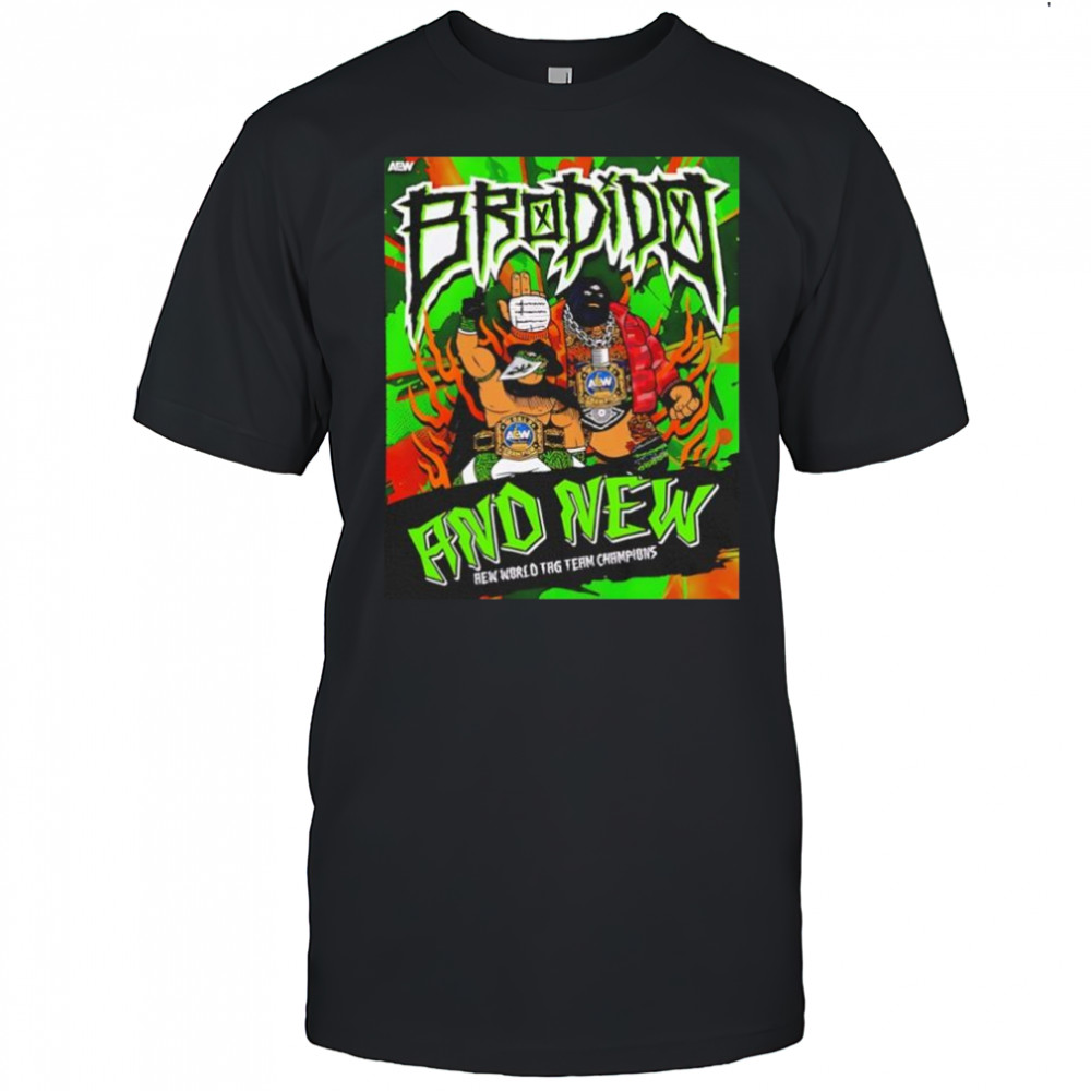 New AEW World Tag Team Champions Brodido shirt