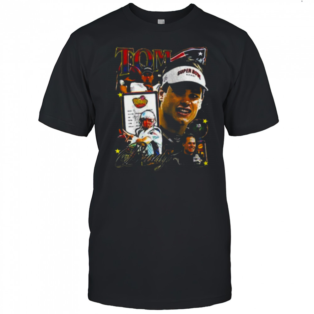New England Patriots Tom Brady 6th round to the GOAT signature shirt