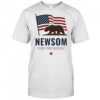 Newsom for President Gavin Newsom 2028 political American flag shirt