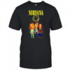 Nirvana Kurt Cobain Black cartoon shirt