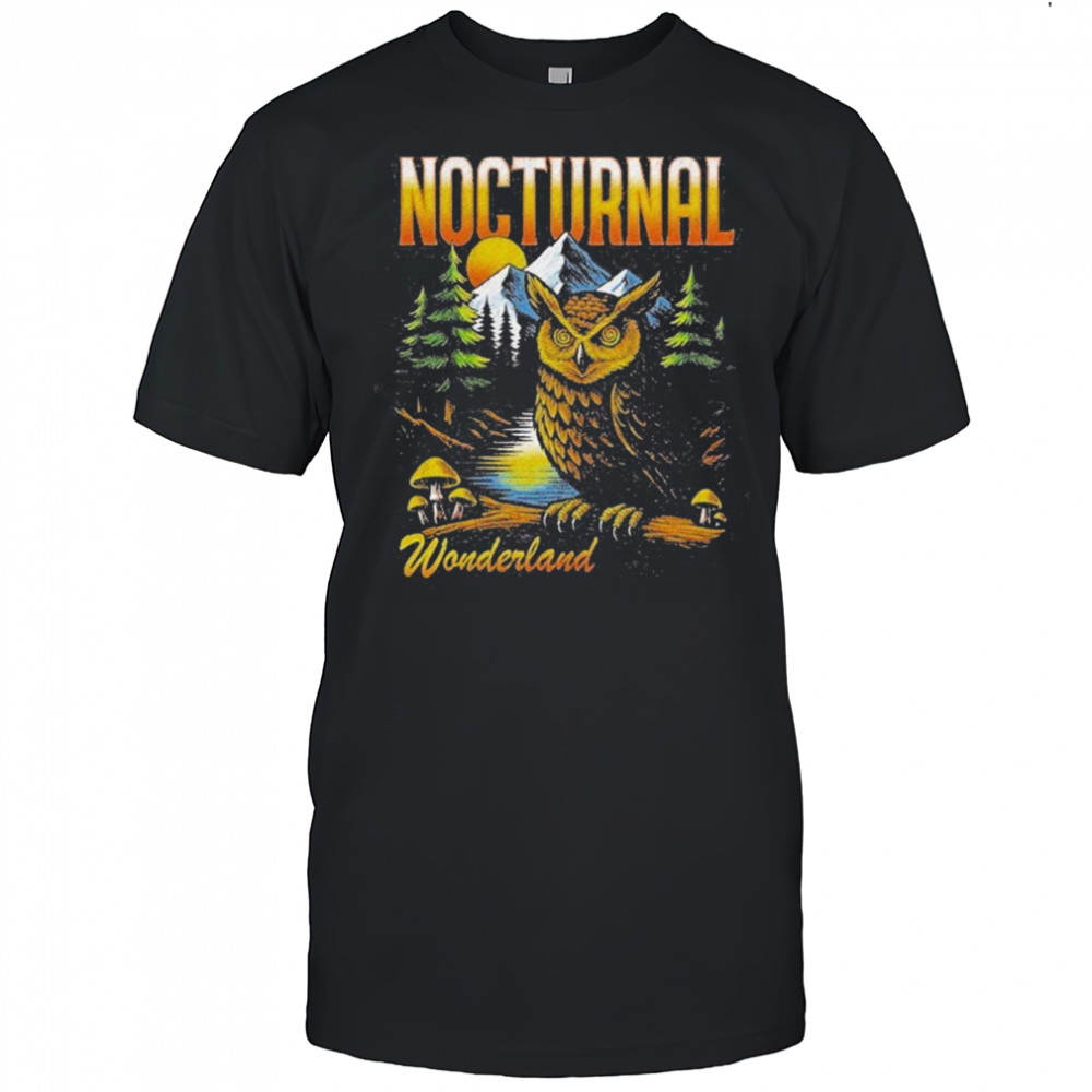 Nocturnal Wonderland Watcher Owl T-shirt