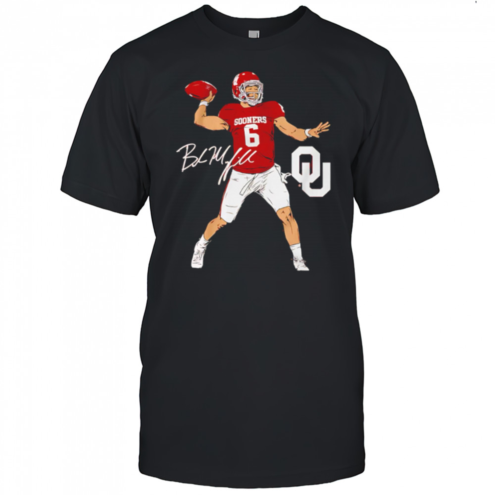Oklahoma Football Baker Mayfield Superstar Pose signature style shirt