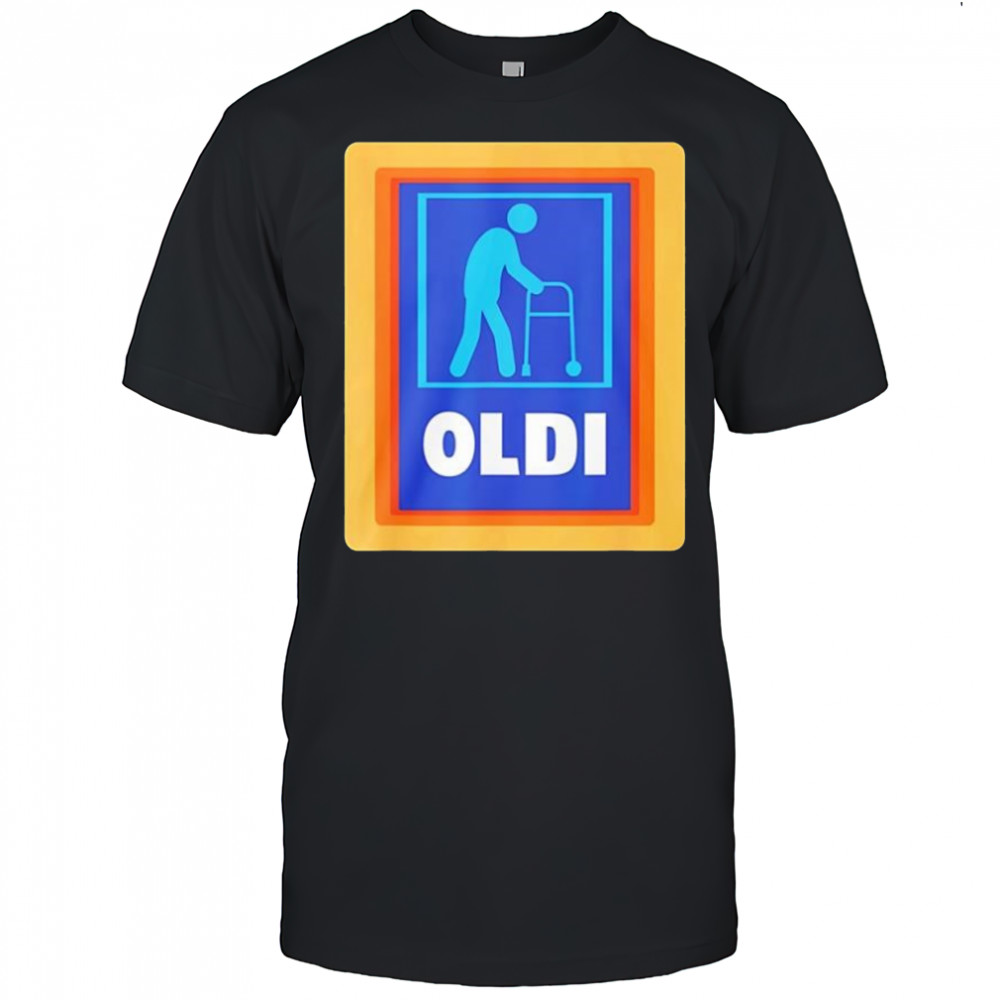 Oldi x Aldi Parody logo shirt