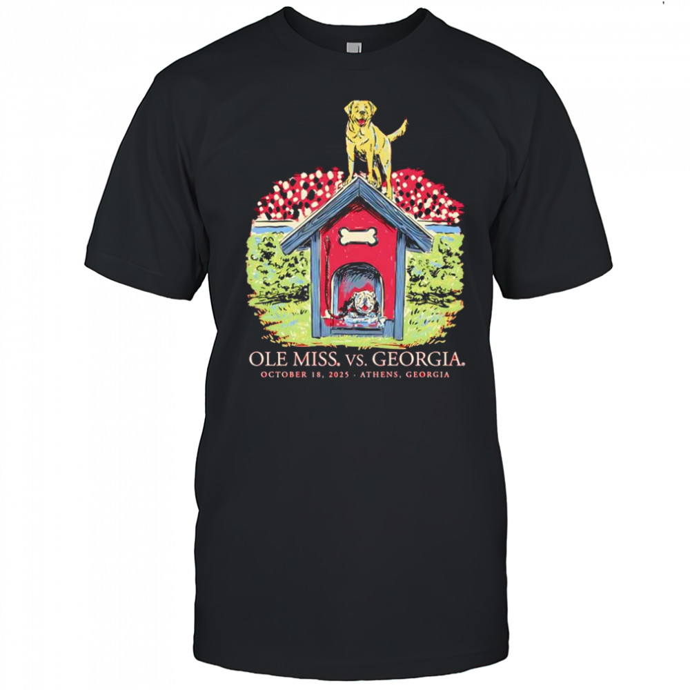 Ole Miss Rebels vs Georgia Bulldogs football game day 2025 shirt