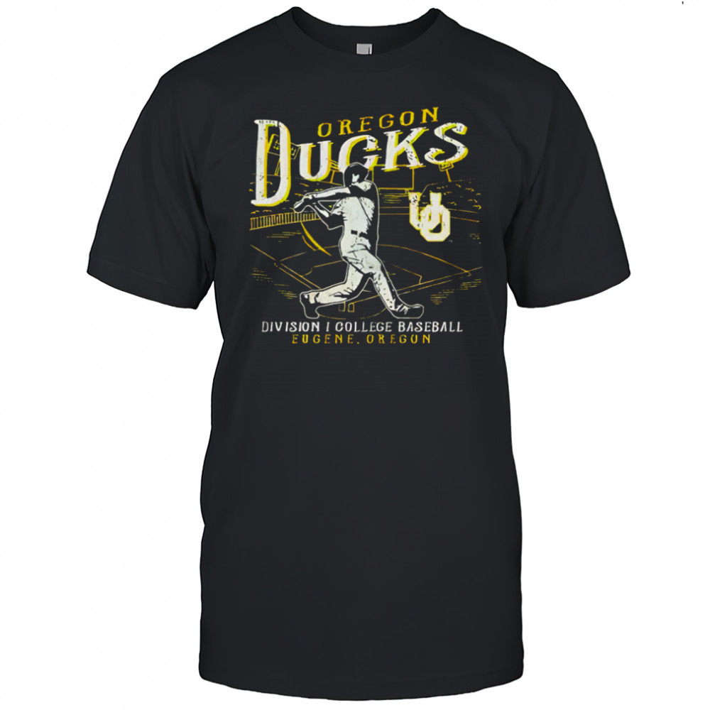 Oregon Ducks Green Big Ten Baseball retro shirt