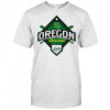 Oregon Ducks White Big Ten Baseball logo shirt