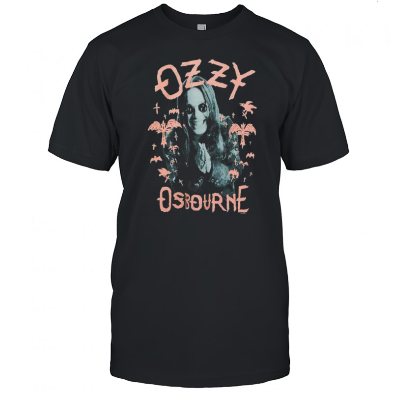 Ozzy Osbourne Pink Bats Portrait T Shirt