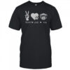 Peace Love Pug Premium T-Shirt