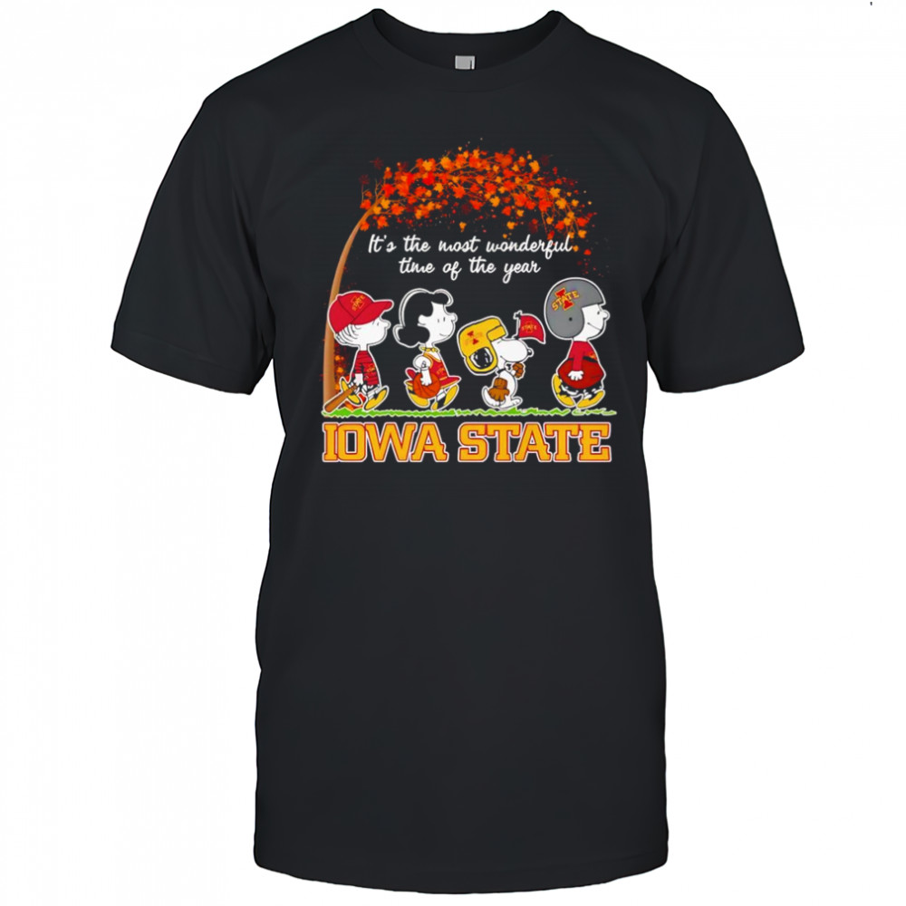 Peanuts it’s the most wonderful time of the year Iowa State shirt