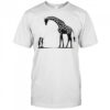 Penguin And Giraffe Tall And Small T-Shirt