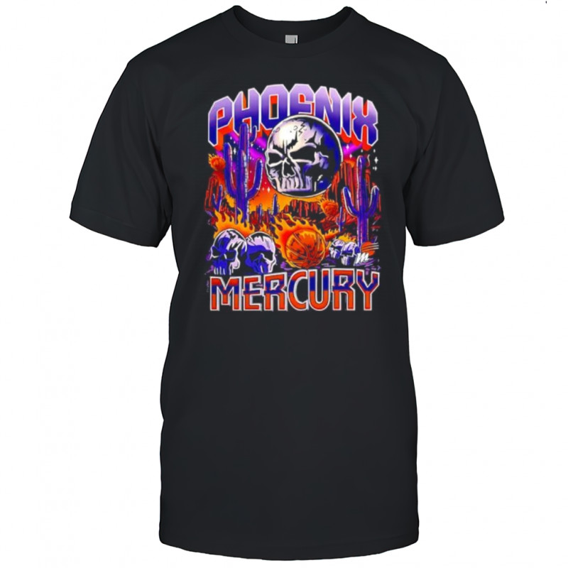 Phoenix Mercury Wnba Skull cactus shirt