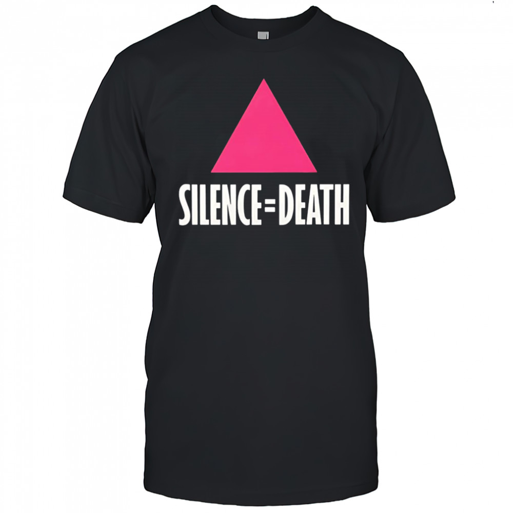 Pink triangle silence death shirt