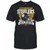 Pittsburgh Steelers Stripe Splash Franklin Throwback T Shirt