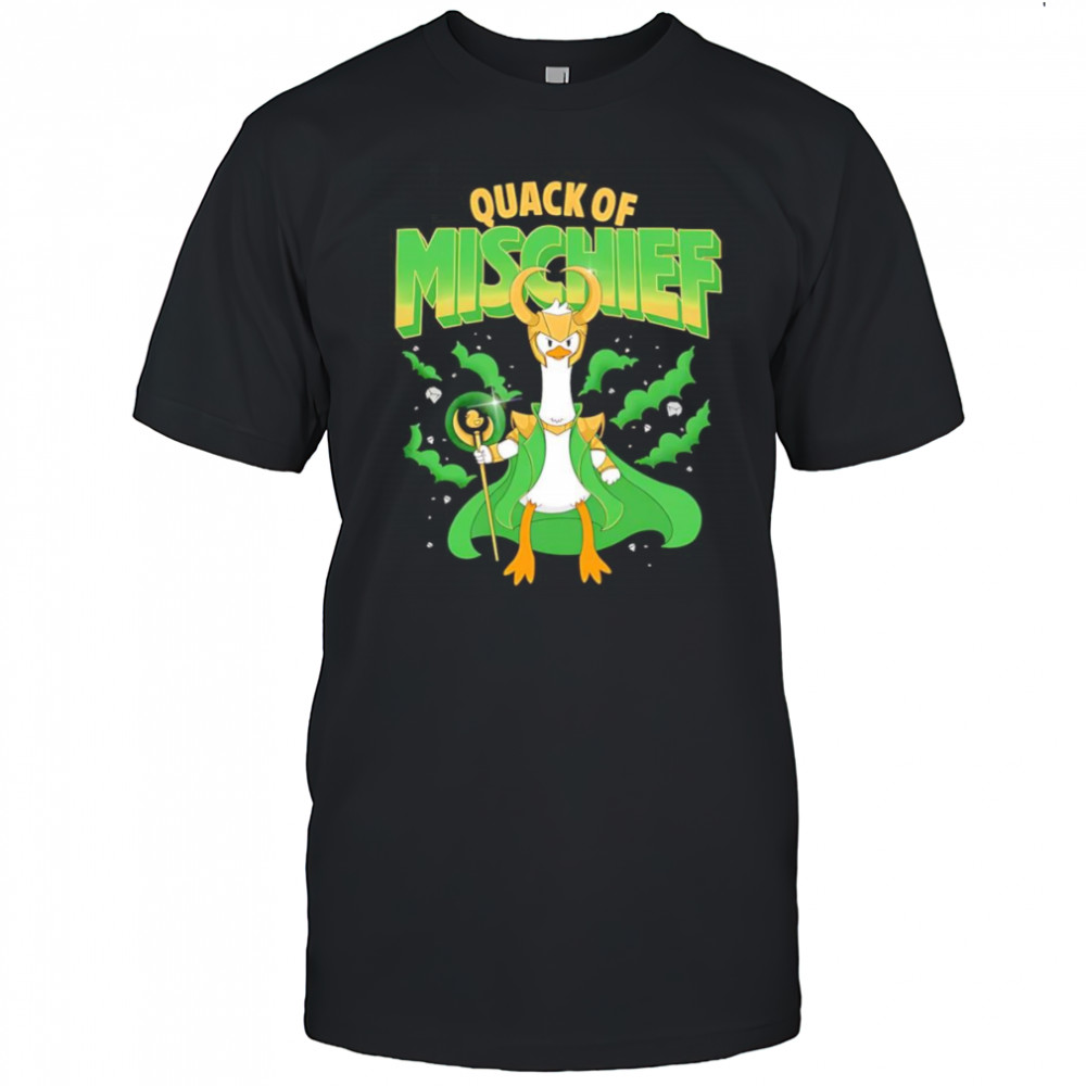 Quack of Mischief Loki duck shirt