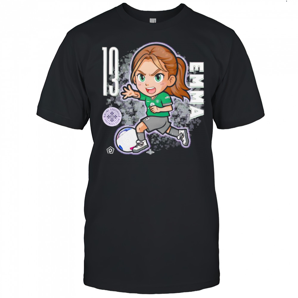 Racing Louisville Emma Sears chibi cartoon shirt