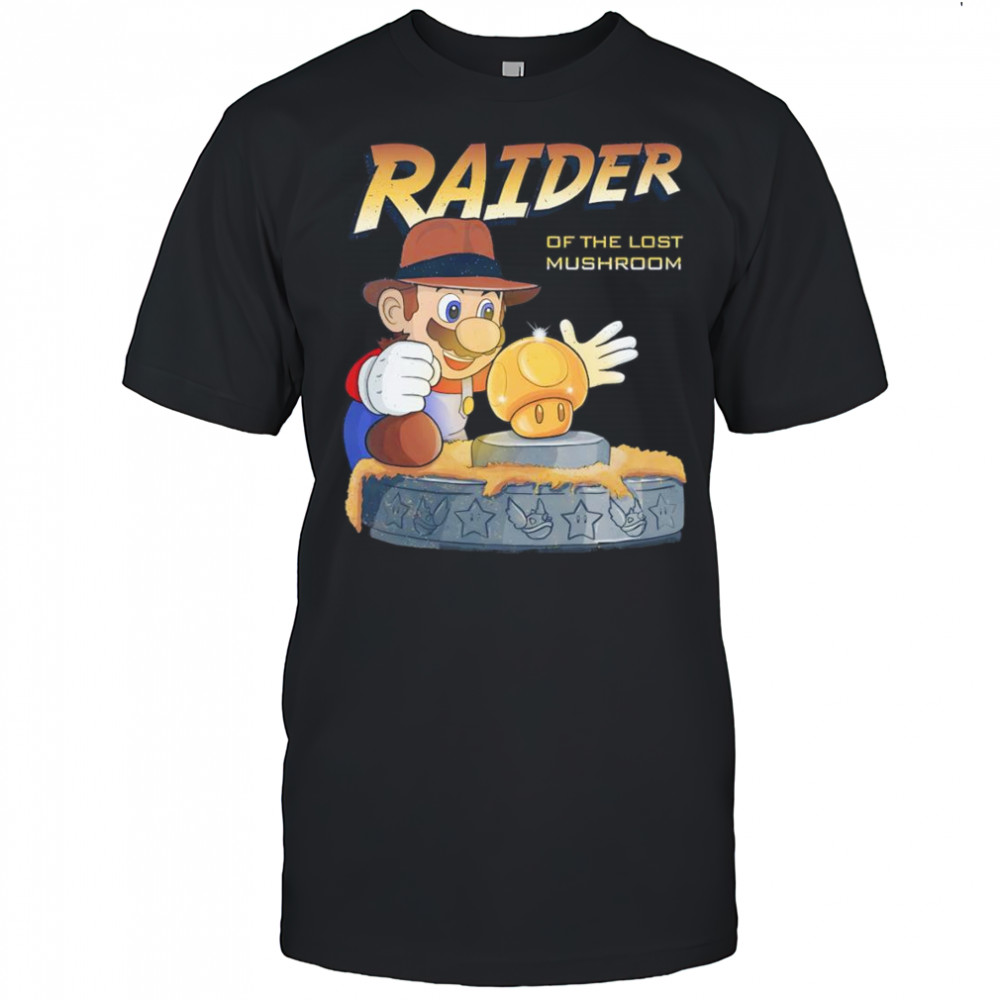 Raider of the lost mushroom Super Mario shirt