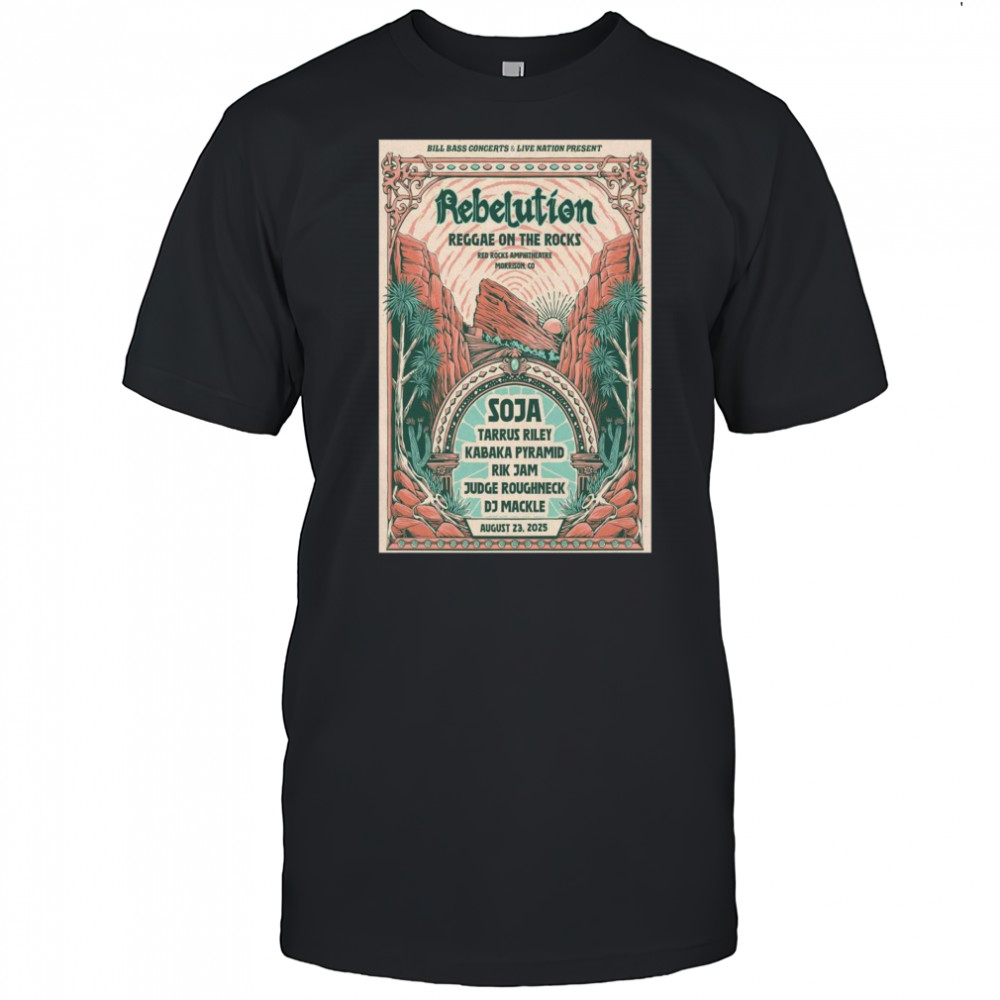 Red Rocks 2025 Rebelution Poster T-Shirt